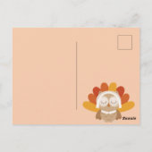 Happy Thanksgiving Postkarte (Rückseite)