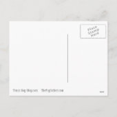 Happy Thanksgiving Pug Postcard Feiertagspostkarte (Rückseite)