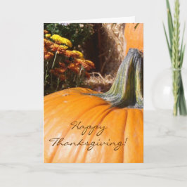 Happy Thanksgiving Pumpkin Card mit Gedicht Feiertagskarte