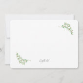 Happy Thanksgiving Pumpkin Einladung (Rückseite)