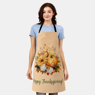 Happy Thanksgiving Pumpkin Harvest Design Schürze