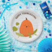 Happy Thanksgiving Pumpkin Pappteller (Party)