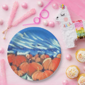 Happy Thanksgiving Pumpkin Patch Pappteller (Party)