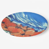 Happy Thanksgiving Pumpkin Patch Pappteller (Schrägansicht)