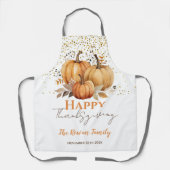 Happy Thanksgiving Pumpkin Schürze (Vorderseite)