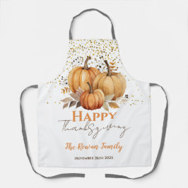 Happy Thanksgiving Pumpkin Schürze
