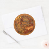 Happy Thanksgiving Pumpkin Wreath Stickers (Umschlag)