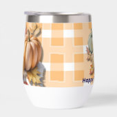 Happy Thanksgiving Pumpkins & Autumn Leaves (Rechts)