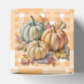 Happy Thanksgiving Pumpkins & Autumn Leaves Geschenkschachtel (Oben)