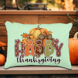 Happy Thanksgiving Pumpkins Dekokissen