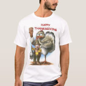 Happy Thanksgiving Ratet Wer T-Shirt (Vorderseite)