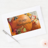 Happy Thanksgiving Rectangle Pumpkin Stickers (Umschlag)