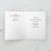 Happy Thanksgiving Red Gold Wreath Gruß Karte (Innenseite)