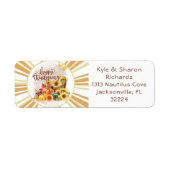 Happy Thanksgiving Return Address Label (Vorne)