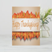 Happy Thanksgiving Save The Date (Stehend Vorderseite)