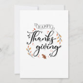 Happy Thanksgiving Save The Date (Vorderseite)