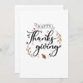 Happy Thanksgiving Save The Date (Vorne/Hinten)