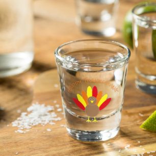 Happy Thanksgiving Schnapsglas