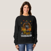 Happy Thanksgiving Schnauzer Dog Turkey Pumpkin Sweatshirt (Vorne ganz)