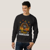 Happy Thanksgiving Schnauzer Dog Turkey Pumpkin Sweatshirt (Vorne ganz)