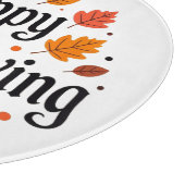 Happy Thanksgiving Schneidebrett (Ecke)