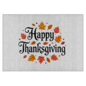 Happy Thanksgiving Schneidebrett (Vorderseite)