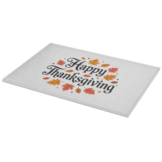 Happy Thanksgiving Schneidebrett (Ecke)