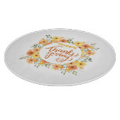 Happy Thanksgiving Schneidebrett (Ecke)