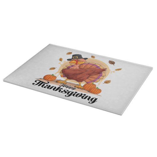Happy Thanksgiving Schneidebrett (Ecke)