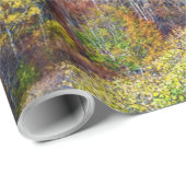 Happy Thanksgiving Schöne Aussicht Herbstwald Geschenkpapier (Rolleneckpunkt)