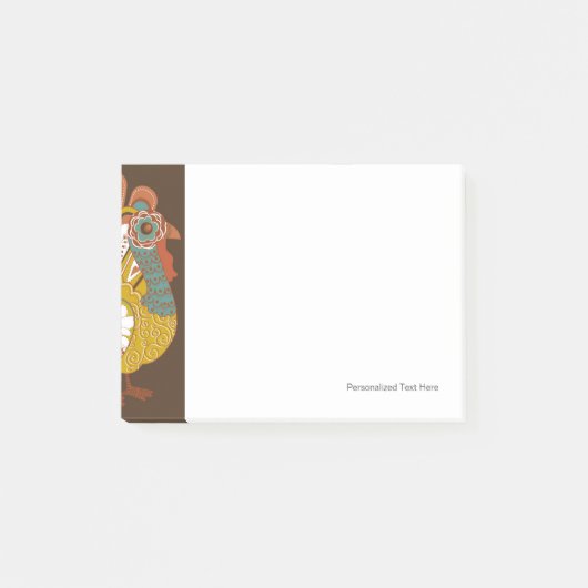 Happy Thanksgiving Schöne Türkei Card Post-it Klebezettel (Vorderseite)