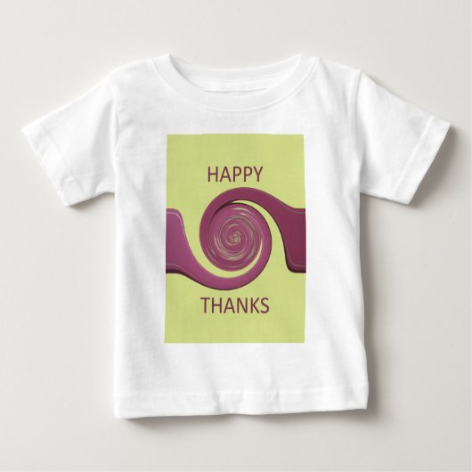 Happy Thanksgiving Schönes Phantastisches Textkuns Baby T-shirt (Vorderseite)