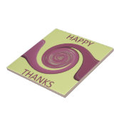 Happy Thanksgiving Schönes Phantastisches Textkuns Fliese (Seite)