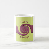 Happy Thanksgiving Schönes Phantastisches Textkuns Kaffeetasse (Mittel)