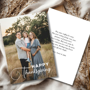 "Happy Thanksgiving" Schreibschrift-Schriftart, 1  Feiertagskarte