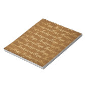 Happy Thanksgiving-Schrift Notizblock (Rotiert)