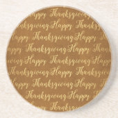 Happy Thanksgiving-Schrift Untersetzer (Vorne)