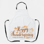 Happy Thanksgiving Schürze (Vorderseite)