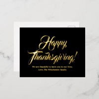 Happy Thanksgiving schwarze benutzerdefinierte Skr
