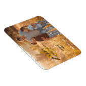 Happy Thanksgiving Script-Blätter Family Foto Magnet (Rechte Seite)