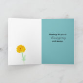 Happy Thanksgiving Scripture Psalm Fall Blume Karte (Innenseite)