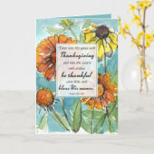 Happy Thanksgiving Scripture Psalm Fall Blume Karte (Gelbe Blume)