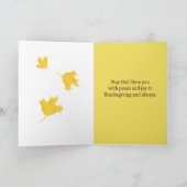 Happy Thanksgiving Scripture Psalm Herbstlaub Karte (Innenseite)