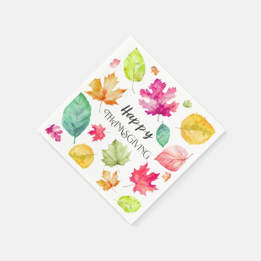 Happy Thanksgiving Serviette (Ecke)