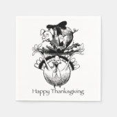 Happy Thanksgiving Serviette (Vorderseite)