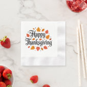 Happy Thanksgiving Serviette (Beispiel)