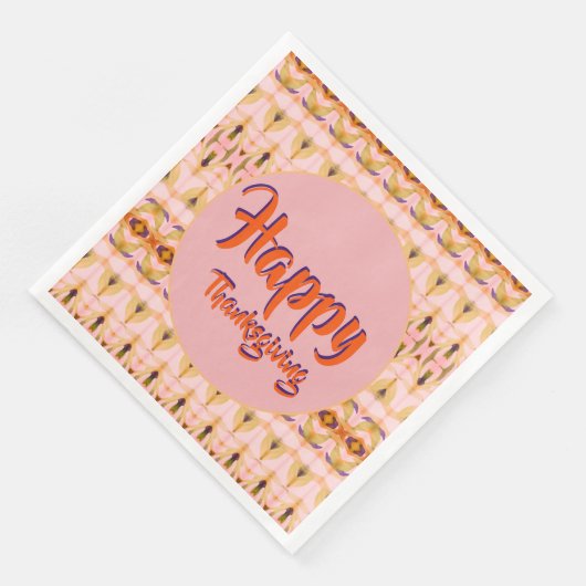 Happy Thanksgiving Serviette (Ecke)