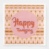 Happy Thanksgiving Serviette (Vorderseite)