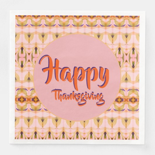 Happy Thanksgiving Serviette (Vorderseite)