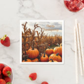 Happy Thanksgiving Serviette (Beispiel)